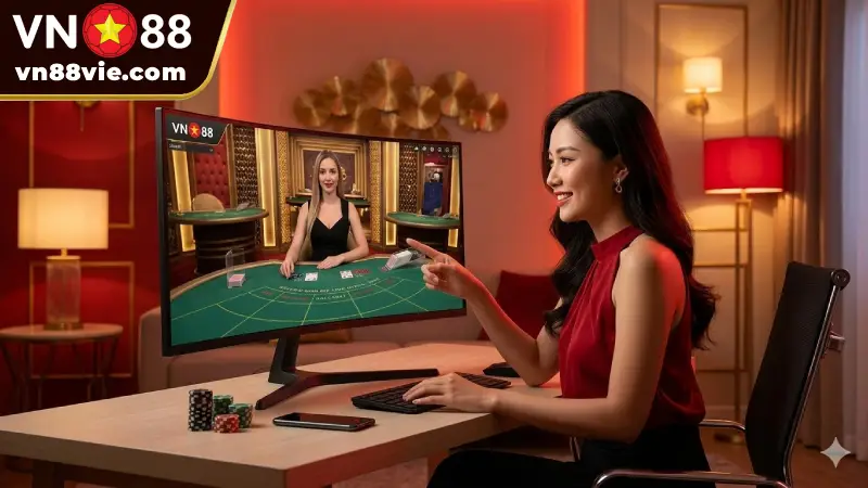 Live Casino VN88 Tương Tác Trực Tiếp Cùng Dealer Chuyên Nghiệp
