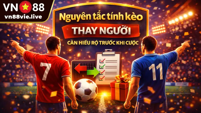 Nguyên tắc tính kèo thay người cần hiểu rõ trước khi cược