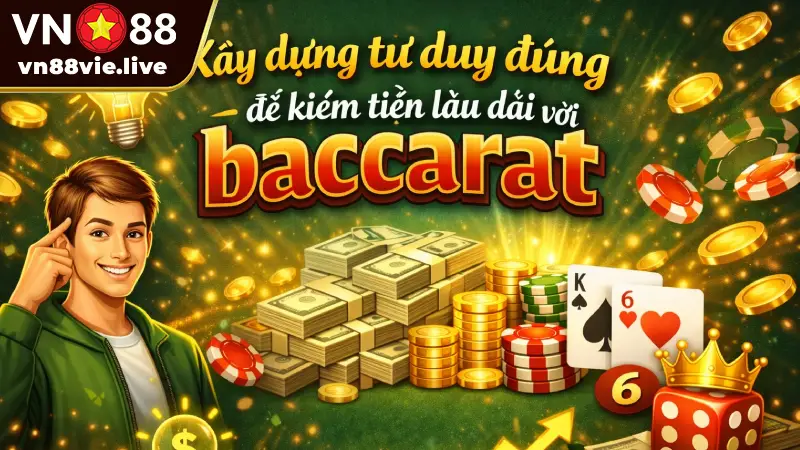 Xây dựng tư duy đúng để kiếm tiền lâu dài với baccarat