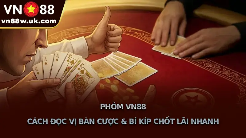 Phỏm VN88 Cách Đọc Vị Bàn Cược & Bí Kíp Chốt Lãi Nhanh