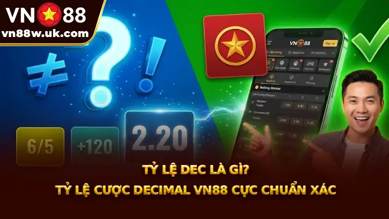 Tỷ Lệ Dec Là Gì? Tỷ Lệ Cược Decimal VN88 Cực Chuẩn Xác