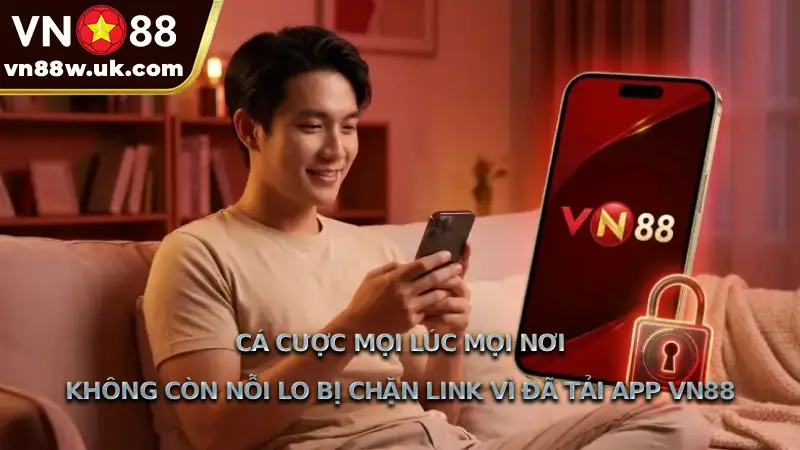 Cá cược mọi lúc mọi nơi, không còn nỗi lo bị chặn link vì đã tải app VN88
