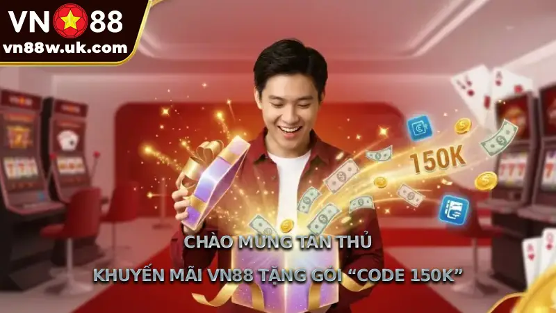 Chào mừng tân thủ Khuyến mãi VN88 tặng gói “Code 150K”