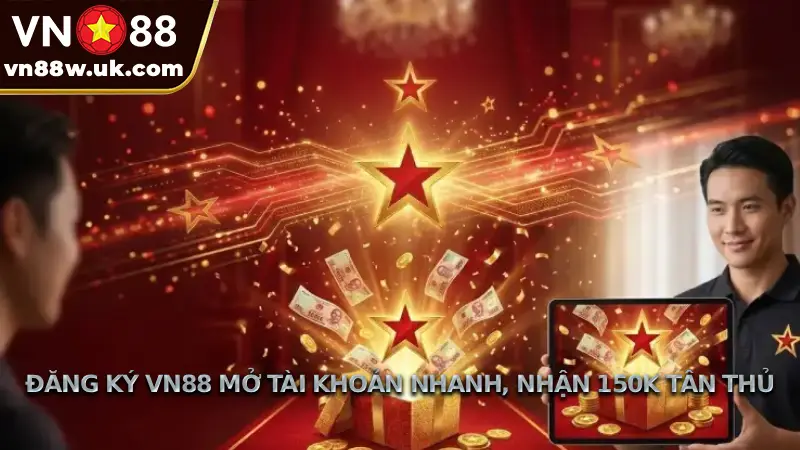 Đăng Ký VN88 Mở Tài Khoản Nhanh, Nhận 150K Tân Thủ