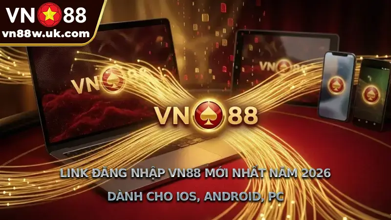 Link đăng nhập VN88 mới nhất năm 2026 dành cho IOS, Android, PC