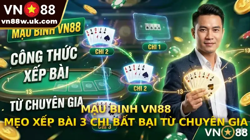 Mậu Binh VN88 | Mẹo Xếp Bài 3 Chi Bất Bại Từ Chuyên Gia