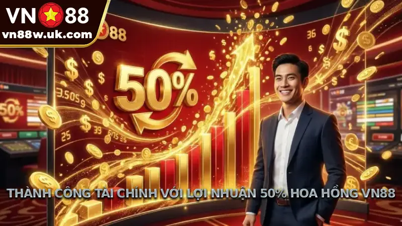 Thành công tài chính với lợi nhuận 50% hoa hồng VN88